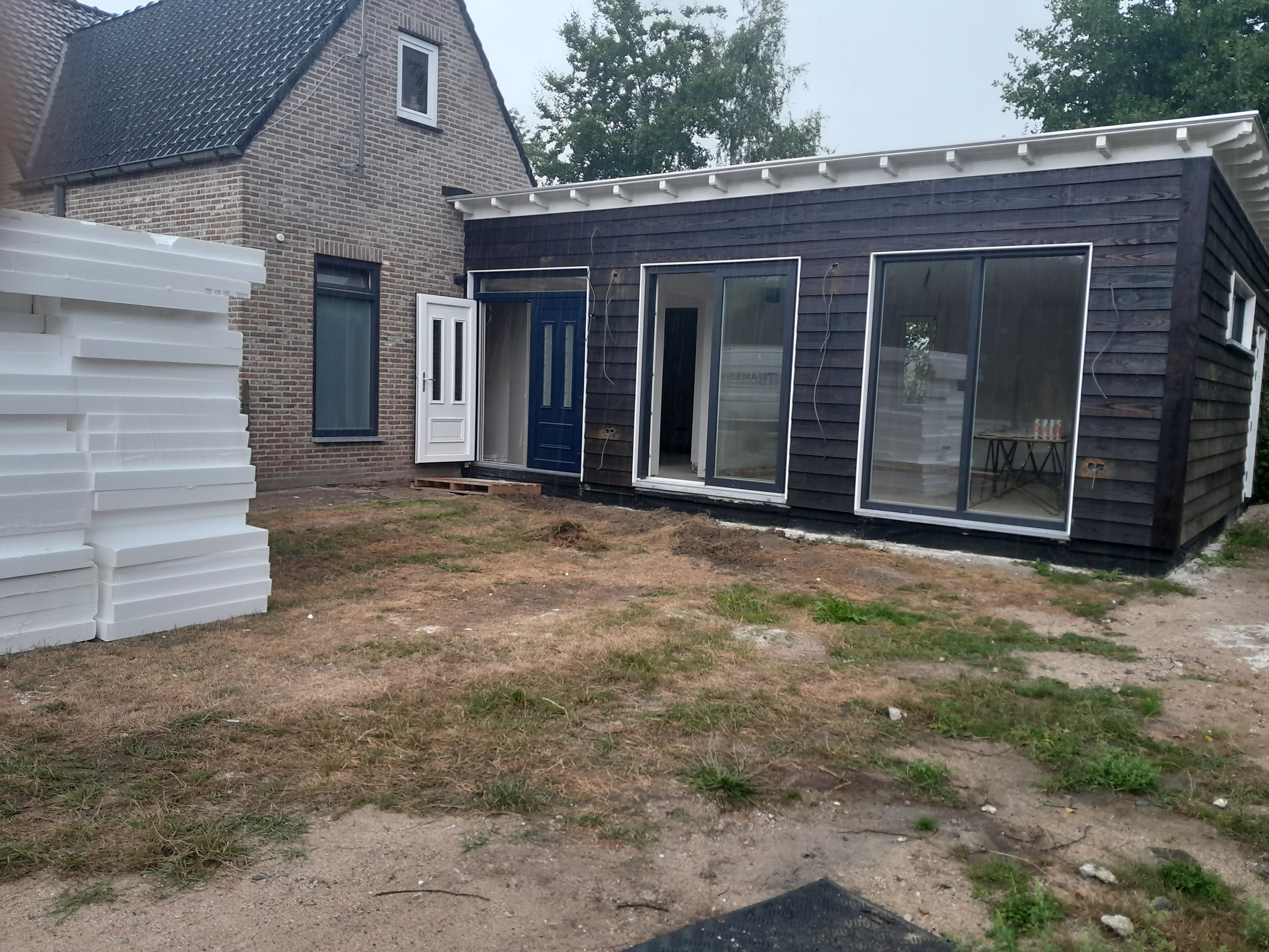 Aanbouw in houtskelet